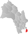 Kart over Hurum Tidligere norsk kommune