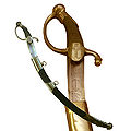 Birinci Fransa İmparatorluğu denizcilerine ait bir süvari kılıcı