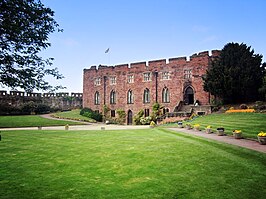 Shrewsbury Castle met gerestaureerde gording