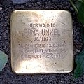 Stolperstein in Bietigheim-Bissingen für Erna Unkel (8. Oktober 2017)