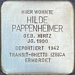 Stolperstein für Hilde Pappenheimer