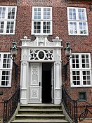 Neoklassizistisches Portal in Tonder, Dänemark