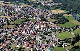 Blick über Pfreimd nach Untersteinbach (2022)