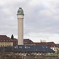 Kamin mit Wasserturm der Universitätsklinik Würzburg