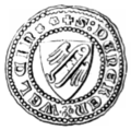 Siegel des Deneken Welcin, Knappe 1379