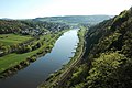 Blick Richtung Würgassen von den Hannoverschen Klippen