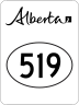 Highway 519 marker