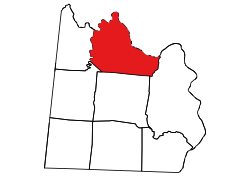 Location of Ansonville Township in Anson County