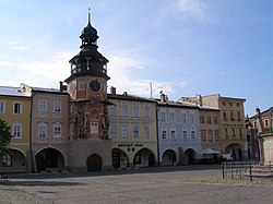 Town hall on the town square