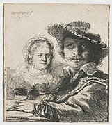 Rembrandt and Saskia (1636, Rijksmuseum Amsterdam).