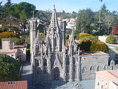 Μακέτα του καθεδρικού στο πάρκο Catalunya en Miniatura