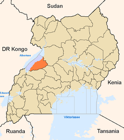 District location in Uganda