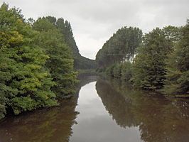 Leopoldkanaal in Damme, ter hoogte van de kruising met de Damse vaart