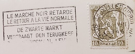 Belgisch stempel 1946.