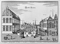 Renaissancefassade 1641, Marckt in Bremmen, Matthäus Merian d. Ä.[17]