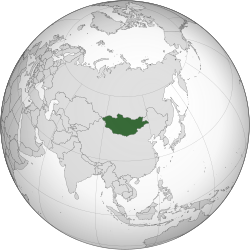 Moğolistan haritadaki konumu