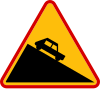 A-22 "dangerous incline downwards"