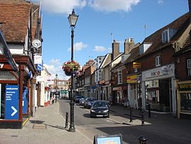 Eine Straße in Rickmansworth