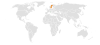 Location map for San Marino and Sweden.