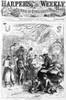 Nast's Santa Claus on the cover of the January 3, 1863, issue of Harper's Weekly