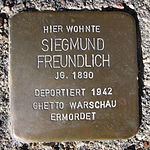 Stolperstein für Siegmund Freundlich