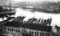 Submarines captured by the Germans at Sevastopol, 1918.