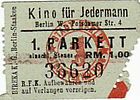 Eintrittskarte Kino für Jedermann, Potsdamer Straße 4 (Vox-Haus)