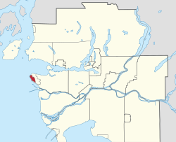 Location of UBC Vancouver in Metro Vancouver