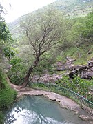 Thermal lake near "Satan's bridge"