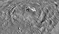 Ascraeus Mons (MOLA altimetre ile THEMIS IR, 3× dikey uzatması), Mars