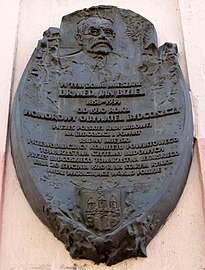 Plaque in memoriam of Jan Biziel