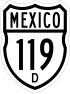 Federal Highway 119D shield