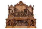 The Chevy Chase Sideboard by Gerrard Robinson. Often considered to be one of the finest carved furniture pieces of the 19th century and an icon of Victorian furniture.