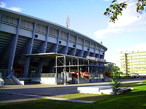 Der Eingang der Merkur-Eisarena in Graz 2006