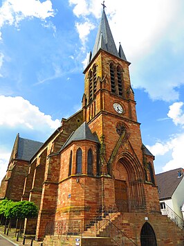 Kerk van Saint-Hubert / St.Hubertus in Etzling / Etzlingen