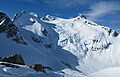 Mount Fitzsimmons (left), Mount Benvolio (centre) and Overlord Mountain (right)