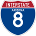 Interstate 8 marker