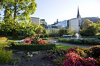 Blick vom Park auf das Kurhaus