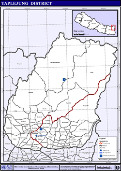 Taplejung District municipalities including Sidingba