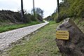 Bei Radrennen beliebte Kopfsteinpflasterstraße nahe Saint-Python