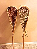 Wooden lacrosse sticks