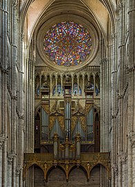 The organ and west rose window