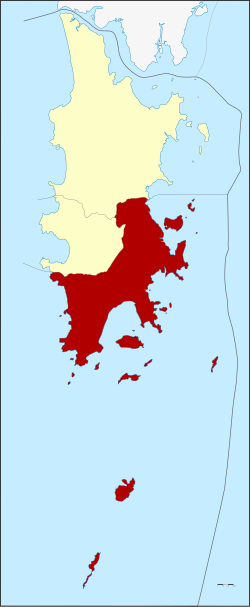 District location in Phuket province