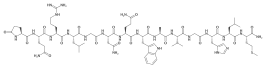 Structuurformule van bombesine