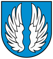 Offener Flug, als Wappenfigur (Eisleben DE)