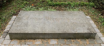 Grabstelle Arthur Schopenhauers auf dem Hauptfriedhof in Frankfurt am Main