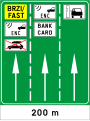 C98 Realignment of vehicles in front of the toll facility