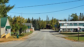 Looking north along S. Maple Street