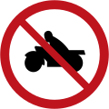 R11 No motorcycles