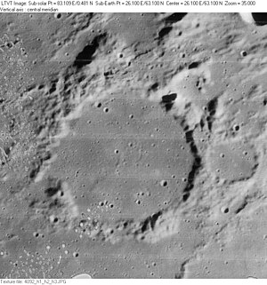 Krater Kane (Photo Lunar Orbiter 4)